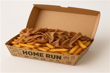Large donner & chips