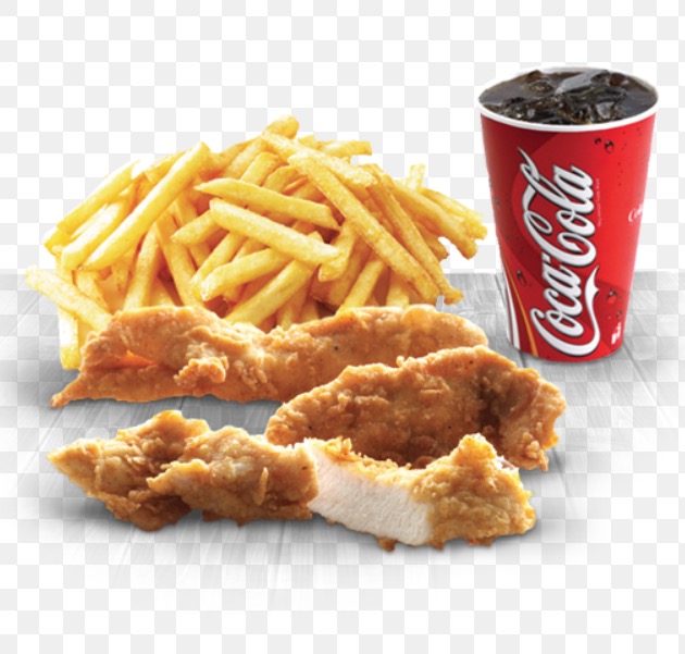 CHICKEN STRIPS MEAL (4 Pcs)